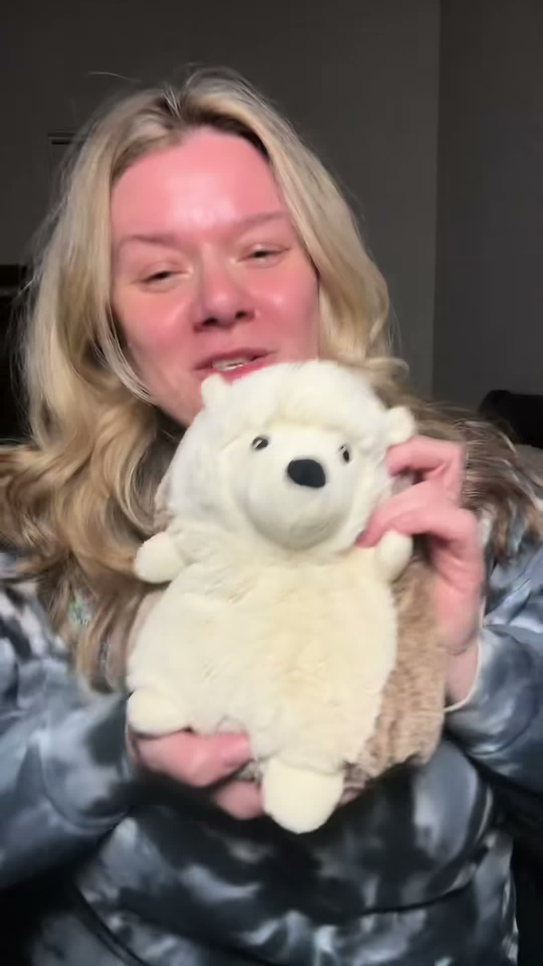 Microwavable plush heating in a home kitchen microwave
