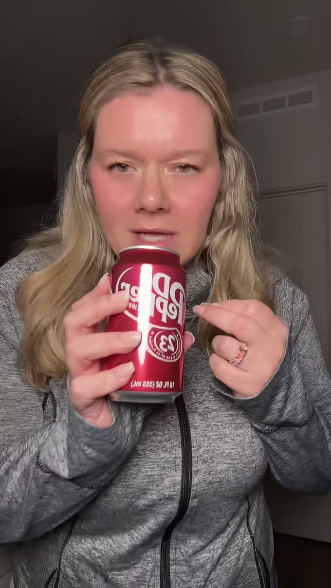 Soda can candle, cola scent