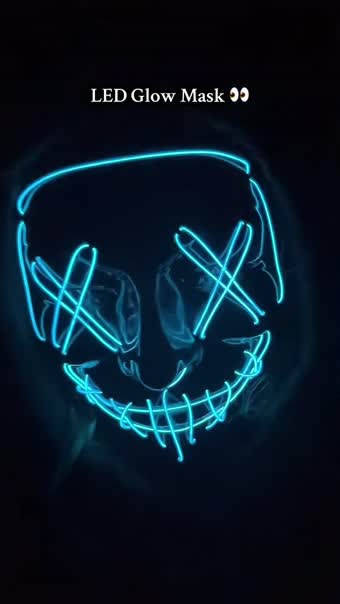 LED light-up Halloween mask